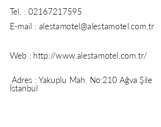 Ava Alesta Butik Otel iletiim bilgileri
